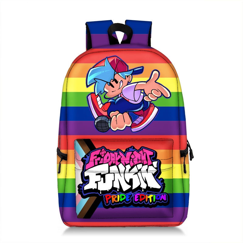 17 inch Game Friday Night Funkin School Bag For Teenage Girl Boy Children Knapsack Daypack Women - Pen Fidget